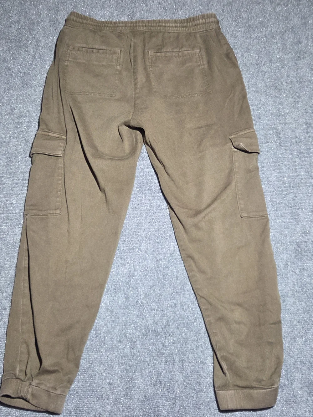 Banana Republic Woven Jogger Pants Mens Small Heritage Olive Cargo Drawstring